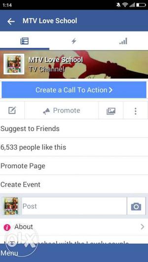 Facebook page with 6k+ likes