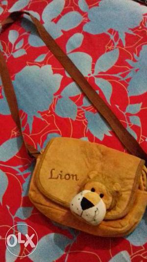 Funny and cute lion bag for kids...lovly and new