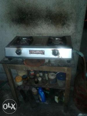 Gas Stove With Table price Negotiable.