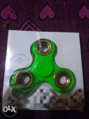 Green 3-axis Fidget Spinner In Box