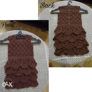 Handmade woolen frock for girls, Made with