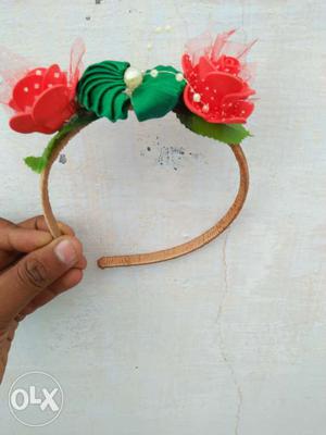 Head band with flowers