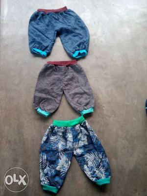 Kids pant trousers 3/4 th pant Each Rs:30 mixing