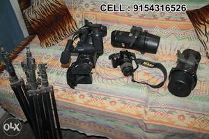 MDH-1 HD Panasonic video camera, Nikon Photo Camera with all