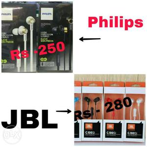 New Philips earphones -250Rs new jbl