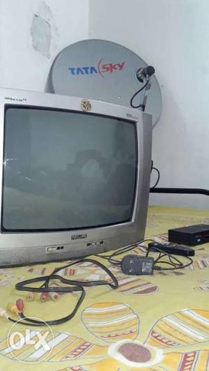 Old 15 years Crt Tv and New Tata Sky HD