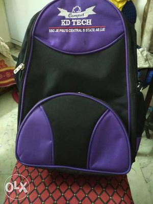 Purple And Black KD Tech Backpack