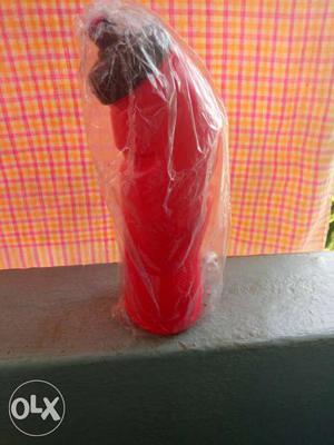 Red Plastic Sports Bottle