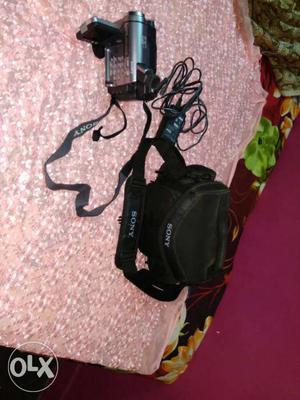 Sony handycam with Bag,adopter plus charger,