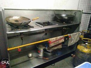 This is three burner SS all purpose cooking range