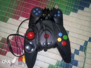 Two Black Game Controllers