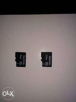 Two SanDisk SD Cards