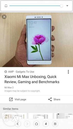 White Xiaomi Mi Max Screenshot