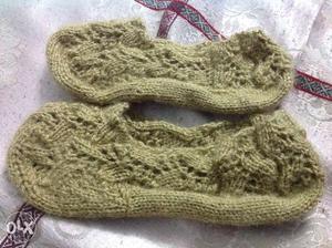 Woollen socks or shoes especially for winters