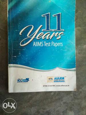 11 Years AIIMS Test Papers Book