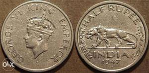 70 Years Old Antique Coin () One Rupee