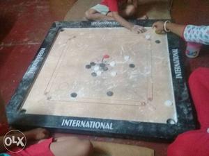 Black And Brown Carrom Board my no  2 one