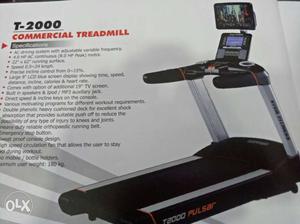 Black And Gray T- Commercial Treadmill Box