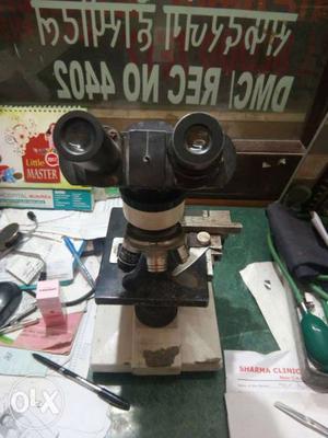 Black And Grey Microscope