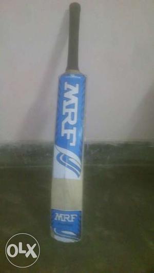 Black Handled Blue And Brown MRF Cricket Bat