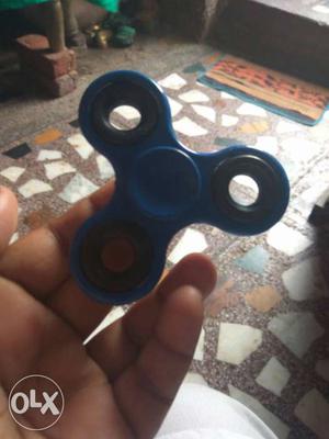 Blue And Black Tri-fidget Hand Spinner