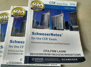 CFA Level 2 Schwesher books