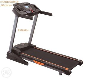 Cardioworld Automatic Treadmill-4Hp Motor & 120Kg User