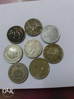 Different 25 paise coins in these one nederland
