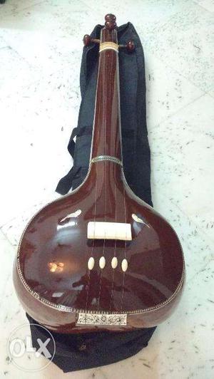 Female Tanpura and case - 50 yr old antique in excellent