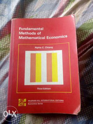 Fundamental Methods Of Mathematical Economics Book