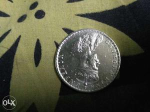 George 5 king one rupee coin of 