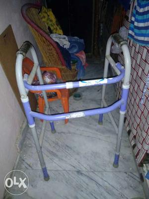 Gray And Purple Walking Frame