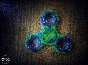 Green And Blue Hand Spinner