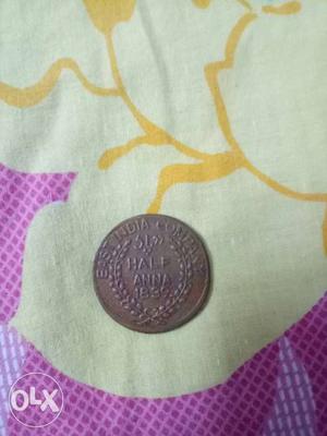India Half Anna  Coin