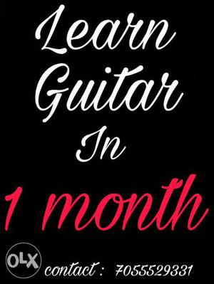 Learn Guitar in 30 days contact no.