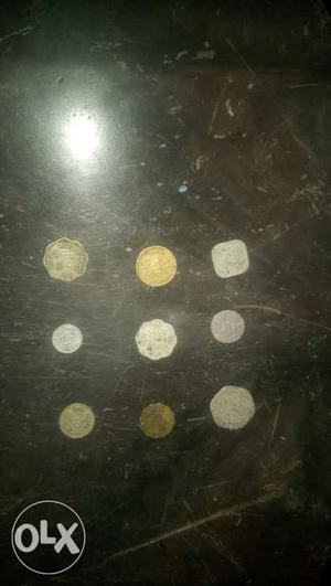 Nine Silver Coin Collection