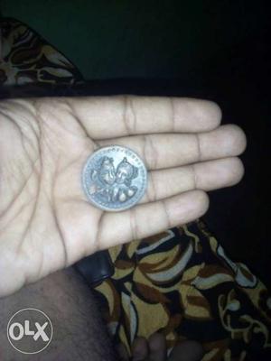 Old Coin For East India Company  Half Anna