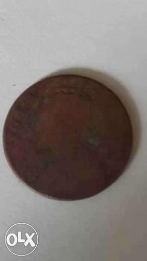 Old coin indian vikctoria empress one Quater anna