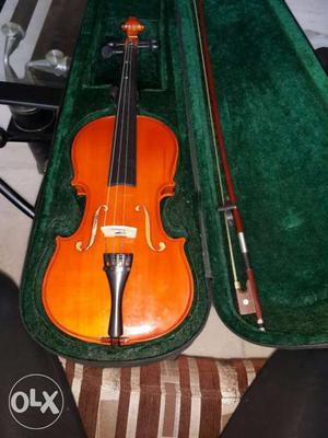 Orange Violin Set With Case