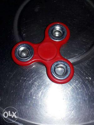 Red And Gray Hand Spinner