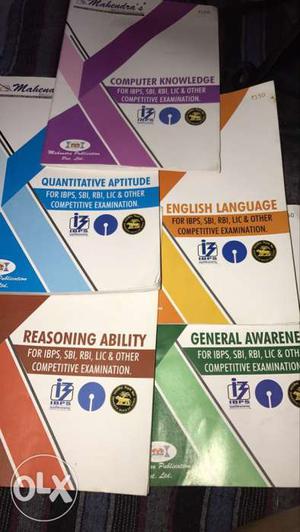 Set of 5 books for ibps /sbi bank preparations