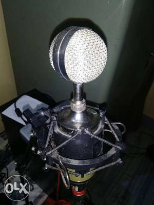 Silver condenser microphone