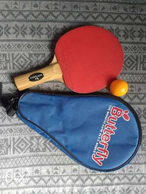 Table tennis bat with cover