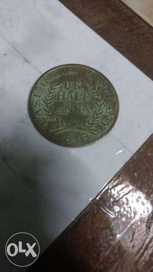 UK half aana ( year old coin