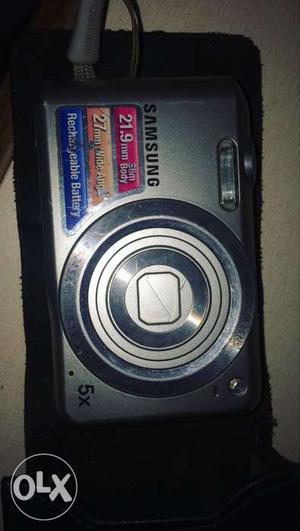 Gray Samsung Compact Camera