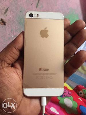 Iphone5s gold colour bill, earphone, data cabal