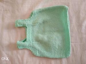 100% Hand knitted newborn baby inner sweater...