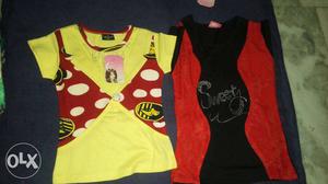 2 and 3 years old girls new tops