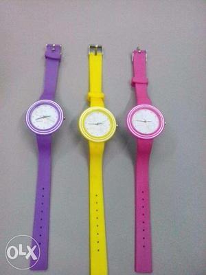 3 set of different colours kids watch, brand new
