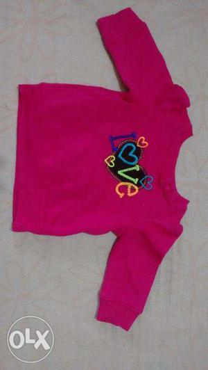 Baby sweater type shirt for winter